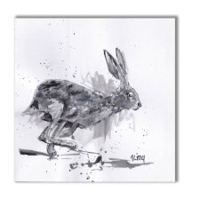 Zając. Grafika ręcznie malowana
