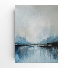 Pejzaż błękitny -obraz akrylowy 40/30 cm