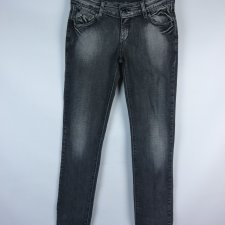 Levi's 571 slim fit szare spodnie jeans 30 / 34 - M