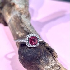 ☘︎ ☘︎ srebrny pierścionek z turmalinem ☘︎ ☘︎