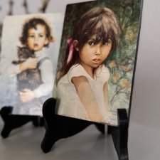 Dziewczynka, obrazek z serii dzieci Danuta Muszyńska-Zamorska