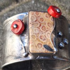 Koralowa - bransoletka regulowana