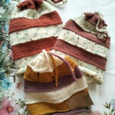 Komplet czapka + apaszka trójkąt