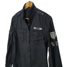 SUPERDRY Military koszula męska unisex czarna XS