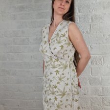 Dwustronny sukienka konopno-bawelniana. Polskie konopie.