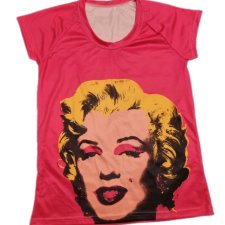 Różowa Bluzka Marilyn Monroe Pop art Coquette | Avant Garde blouse