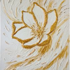 WYJĄTKOWY OBRAZ STRUKTURALNY Z TEKSTURĄ 3D "BIAŁY BLASK" (darmowa dostawa)