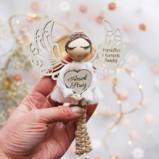 Mały aniołek dla chłopca - prezent komunijny | Pamiątka Komunii