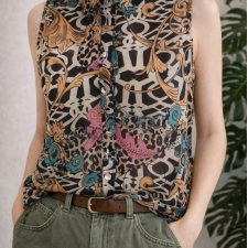 Wzorzysta bluzka Top