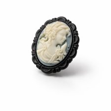 Klasyczna Broszka Cameo z Profilem Kobiety