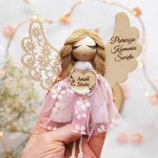 Mały anioł dla dziewczynki - prezent komunijny | Pamiątka Komunii