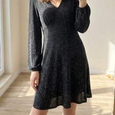 Bubbleroom srebrzysta sukienka (F, Vk)