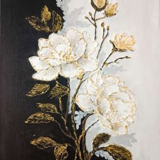 EKSKLUZYWNA DEKORACJA GLAMOUR - OBRAZ STRUKTURALNY Z TEKSTURĄ 3D "ESENCJA ELEGANCJI" (darmowa dostawa)