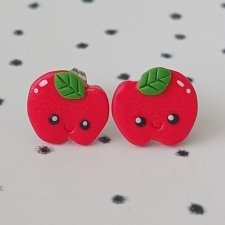 Kolczyki czerwone jabłuszka