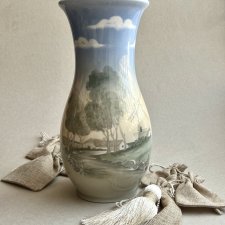 Rare ❤ Copenhagen Vase - 31,5cm. - Landscape of Denmark. Wspaniały wazon