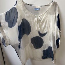 ALICE RINALDI MADE IN ITALY nietoperz zwiewna bluzka jedwab