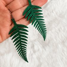 Kolczyki paproć – zielone, lekkie, inspirowane naturą