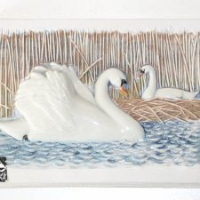 Jie GANTOFTA Sweden 291-68 łabędzie