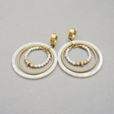 Wianki circle (white)  - kolczyki