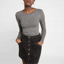 EVEN&ODD bluzka melanżowa prążki 34 XS