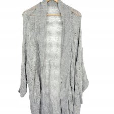 CUBUS kardigan szary damski dłuższy 40/42 L/XL