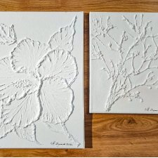 DYPTYK STRUKTURALNY Z TEKSTURĄ 3D "DYSKRETNA DELIKATNOŚĆ" - SKANDYNAWSKA KLASYKA 2w cenie 1