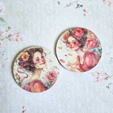 Para podkładek - Rozważna i Romantyczna