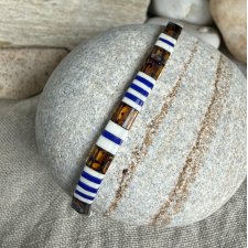 Bransoletka z japońskich koralików Miyuki Tila.