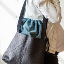 Pikowana torba z kominem do wózka