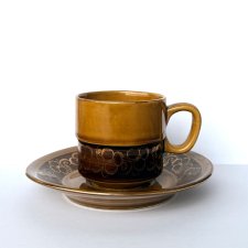 Filiżanka Tułowice ceramika miodowa lata 70-80 XX polski design retro PRL (3/4)