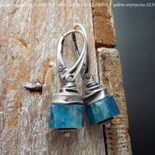 PRYWATNE OCEANY kolczyki z apatytu i srebra