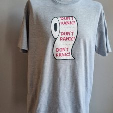 M43 Męski siwy szary t-shirt zabawny nadruk XL Edify clothing XL