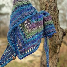 Z kobaltem / chusta z Noro