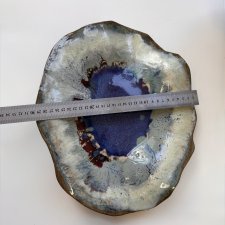 Duża patera ceramiczna – unikat, ręcznie wykonana