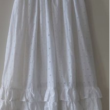 Długa spódnica z haftem w stylu vintage  cottagecore  boho