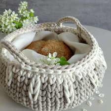 SZNURKOWY KOSZYK NA PIECZYWO