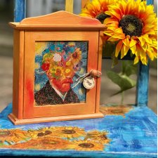 Szafka na klucze z motywem van Gogha, do przedpokoju, prezent