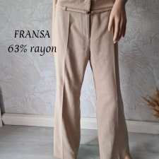 No350 Fransa spodnie elastyczne beżowe klastczne rayon 42 XL
