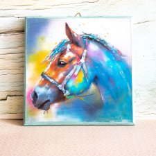 Obrazek kwadratowy - portret - Konik