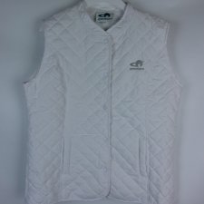 Emsmorn biała pikowana kamizelka bezrękawnik  / XL