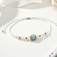 Bransoletka zaciagana biała