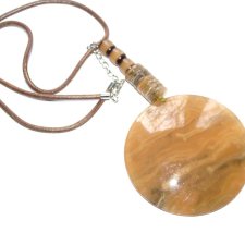 Etno wisiorek perłowa ogromna zawieszka koło