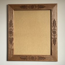 Ręcznie rzeźbiona rama do lustra/ lustro