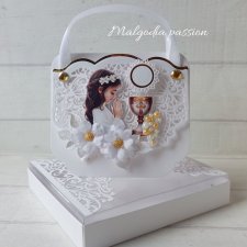 Kartka torebka na komunię