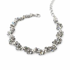 Delikatna bransoletka "Black Diamond" z kryształów Preciosa