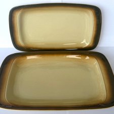 Półmisek ceramika Tułowice komplet 2 półmisków patera vintage modern home lata 60-80 XX w