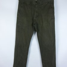 Marks Spencer spodnie casual straight fit khaki - W32 / L29