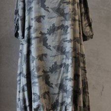 Sukienka midaxi militarna bawełna moro włoska S M L