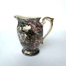 Pękaty mlecznik marmurek Tułowice fioletowo srebrny kolor PRL design retro home