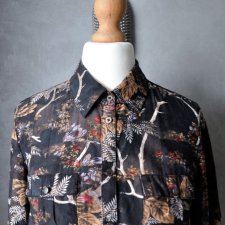 Koszula MEXX floral batyst jedwab XS S